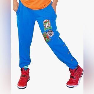 Zumba All Stars Blue Joggers with Graphic Patches